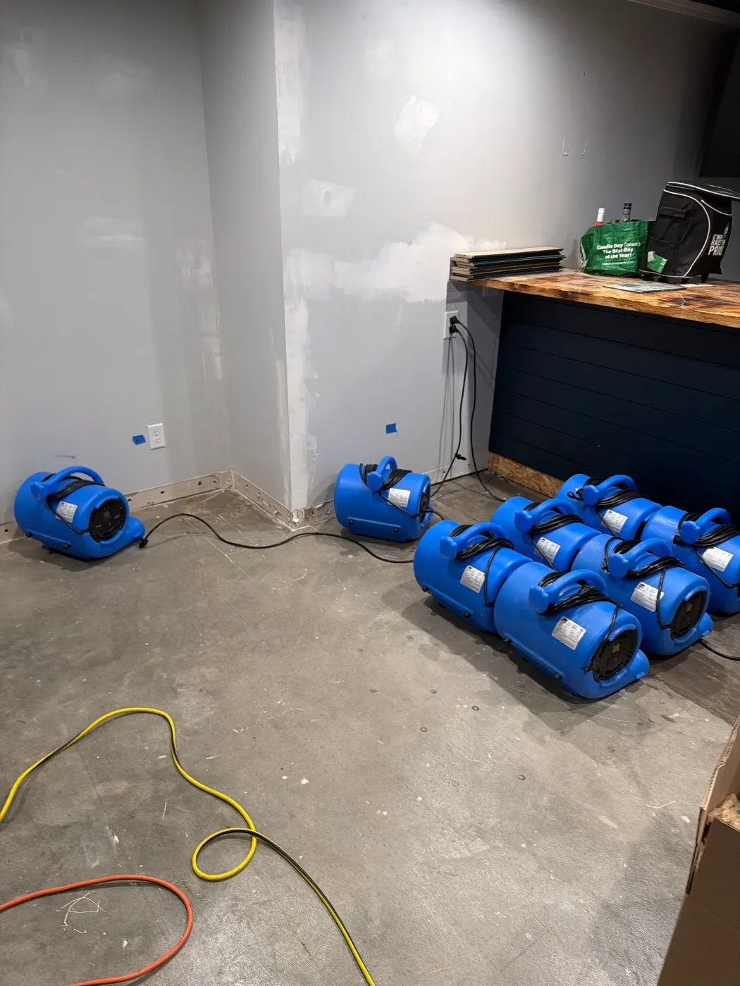 IICRC certified drying setup in Shelby County, IN